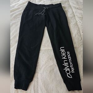 Ladies Calvin Klein Performance Black Joggers Size Med.